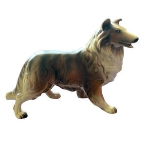 Vintage Porcelain Collie / Lassie Dog Figurine